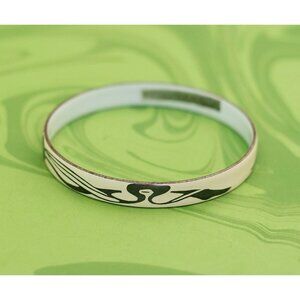 Vintage Victorian Rose Design Elegant Bangle by Austria 7 inch - W4